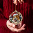 thumbnail image 3 of Icelandic Sheepdog Christmas Dog Ornament, Icelandic Sheepdog Dog Christmas Decor, Icelandic Sheepdog Dog Suncatcher Gift, Xmas Decorations, Dog Gifts, 3 of 4