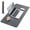 Black/Gray, variant on NOSTHEART Leather Desk Pad Protector ,Mouse Pad,Office Desk Mat, Non-Slip PU Leather Desk Blotter,Laptop Desk Pad,Waterproof Desk Writing Pad for Office and Home (23.6" x 13.2", Dark Gray & Yellow)