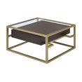 thumbnail image 2 of ACME Yumia Coffee Table in Gold & Clear Glass, 2 of 2