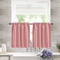 thumbnail image 1 of Xiao Hua Cortinas cortas de cocina - 106*91cm rosa Cortinas cortas para ventana, 1 rollo Cortinas con bolsillo para barra para cocina, cortinas de tela de alta precisión y para ., 1 of 5
