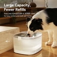 thumbnail image 4 of Pumpless Dog Water Elfin Fountain, Wireless Pet Fountain Battery Operated, 4L/135 oz D1 Pro Automatic Water Dispenser for Dogs MagDrive Technology Stainless Steel Tray, No Cleaning Hassle, 4 of 7
