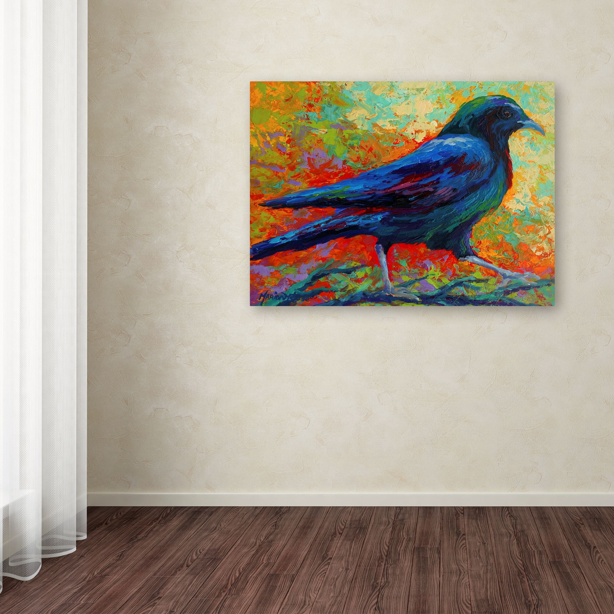 Trademark Fine Art 'Crow 15' Canvas Art by Marion Rose