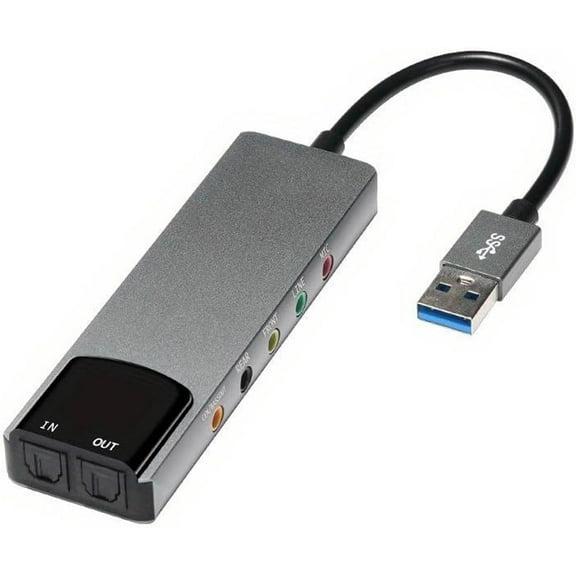 Allaboutadapters External 5.1-Channel Sound Card