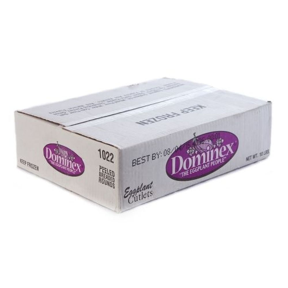 Dominex Round Breaded Peeled Eggplant Cutlet, 5 Pound -- 2 per case