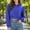Blue, variant on Shirts for Girls Solid Zip Short Hooded Sweatshirt with Pockets Long Sleeve Sport Outer Wear