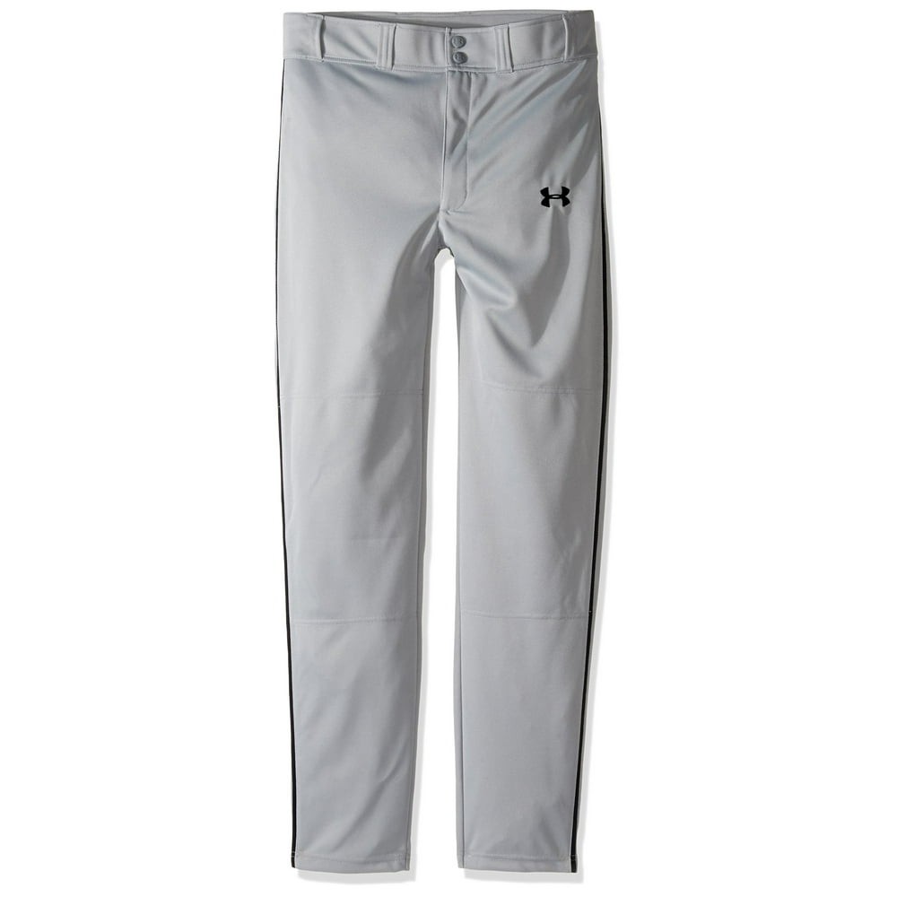 under armour boys' clean up piped baseball pants, baseball gray /black, youth xlarge Walmart