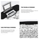thumbnail image 3 of Balery Black White Music Funda de equipaje, fundas para maletas, elástica, lavable, protector de maletas, compatible con maletas de 18 a 32 pulgadas-Large, 3 of 7