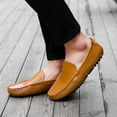 thumbnail image 6 of Men's Casual Fashion Leather Shoes Comfortable Lazy Loafers Outdoor Driving Work, 6 of 7