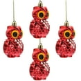 thumbnail image 5 of Gymnture 4pcs Christmas Owl Decorations for Xmas Tree/Home Decor, 5 of 10