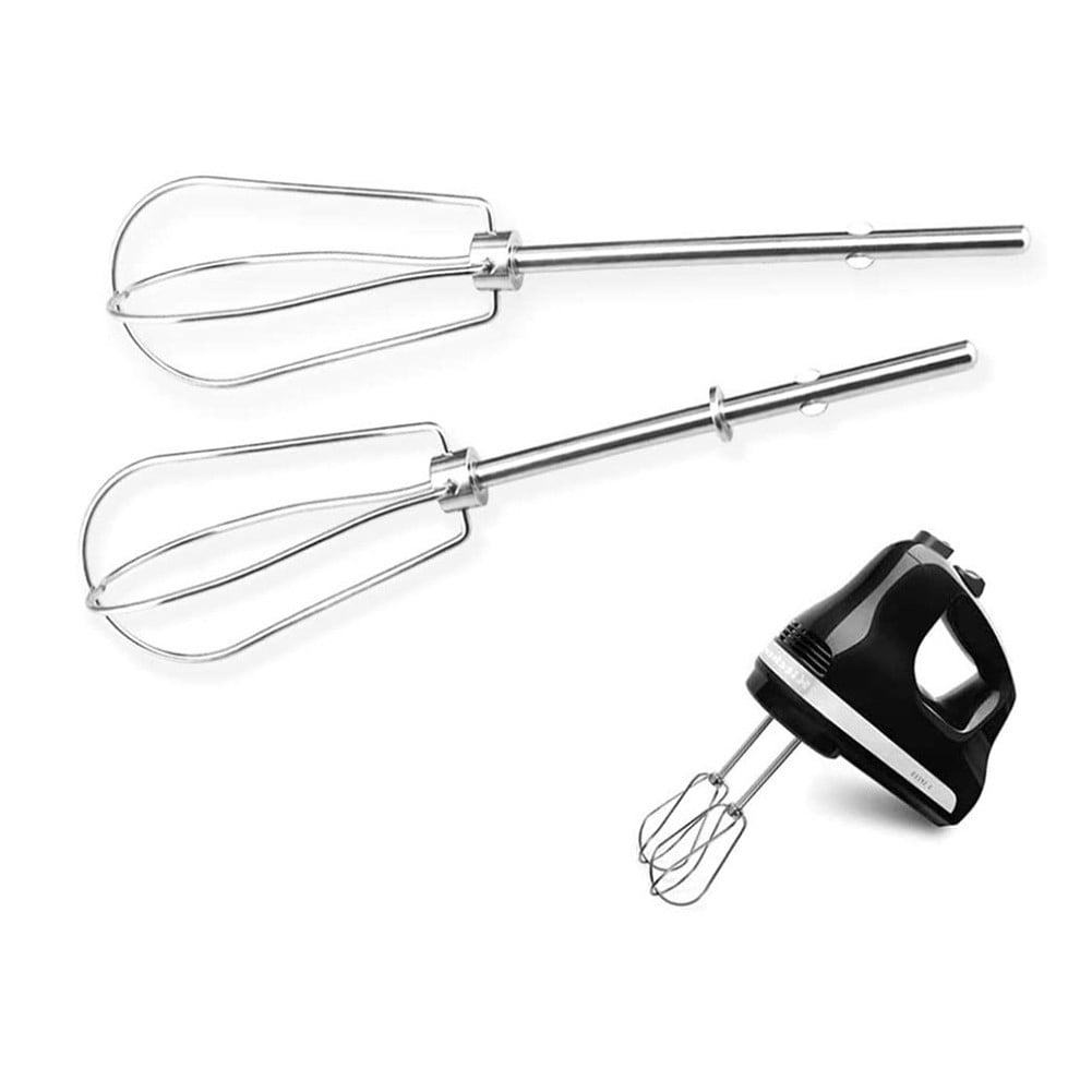 Replacement W10490648 Stainless Steel Hand Mixer Turbo Beater- Exact  Compatible with KitchenAid & Whirlpool Mixers - KHM2B, W10490648, KHM5