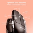 thumbnail image 4 of Contorno vertical del ratón Unimouse, ángulo ajustable ergonómico, 4 of 9