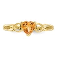 thumbnail image 4 of 10k Yellow Gold Citrine Birthstone Ring November Gemstone, 4 of 10