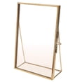 thumbnail image 1 of Cadre Photo Rectangulaire Ancien Simple en Verre Transparent Décoration - Or, 15,2 X 20,3 cm, 1 of 5