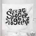 thumbnail image 1 of Saying Tapestry, We Are Stronger Together Lettering Feminism Themed Monochrome Typography Artwork, Fabric Wall Hanging Decor for Bedroom Living Room Dorm, 5 Sizes, Black White, by Ambesonne, 1 of 1