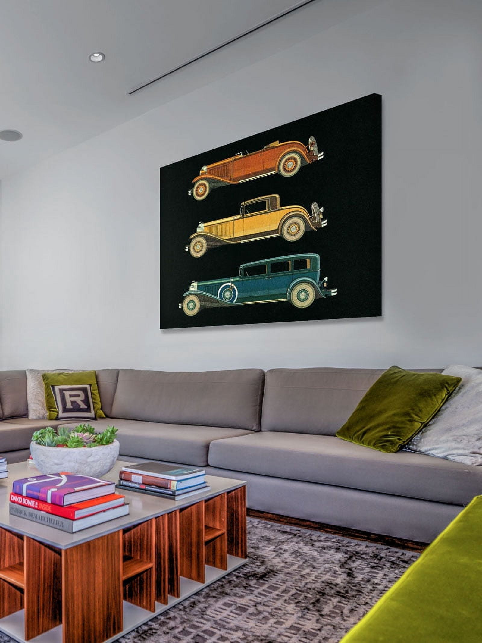 Marmont Hill "Orange, Yellow, and Blue" Painting Print on Canvas