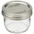 thumbnail image 2 of Kerr Glass Mason Jar W/ Lid & Band, Wide Mouth, 8 Ounces, 12 Count, 2 of 8
