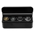 thumbnail image 3 of Shisuyan Plastic On-board Coin Box Euro Coin Dispenser Storage Coins Purse Wallet Holders Storage Box (Black), 3 of 8