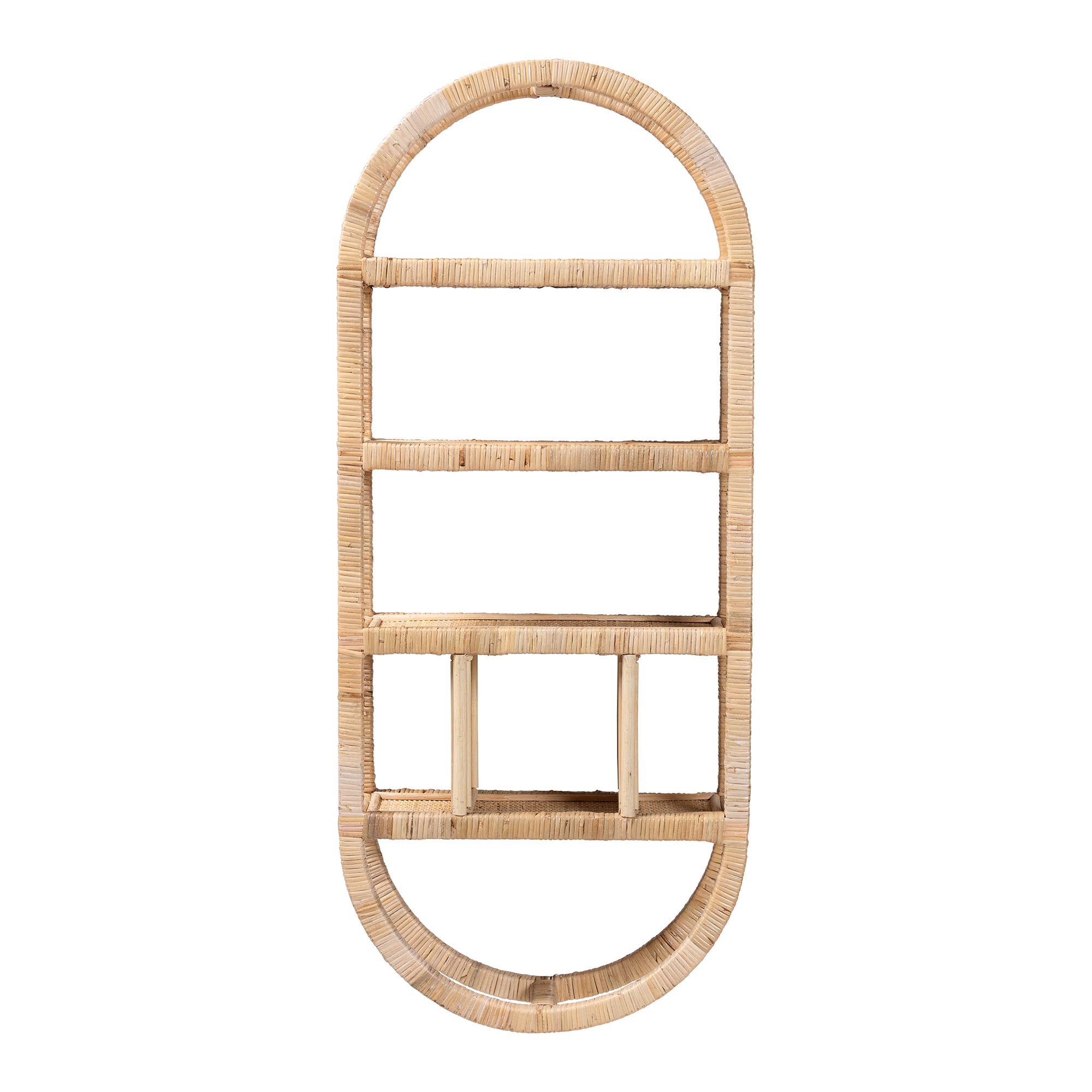 bali & pari Labonita Boho Wall Shelf, Natural Brown