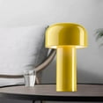 thumbnail image 3 of Nordic Mushroom Lamp Rechargeable for Bedroom Bedside Dining Table USB Ports Yellow, 3 of 8