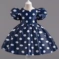thumbnail image 2 of Hicidod Toddler Baby Girls Birthday Princess Dress Party Tutu Dresses Cute Puffy Sleeve Swiss Polka Dot Formal Wedding Ball Gown Clothes, 2 of 6