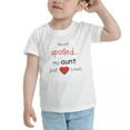 thumbnail image 3 of I'm Not Spoiled My Aunt Just Loves Me Cute Toddler T Shirts for Boys Girls (White, 4T), 3 of 5