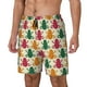 thumbnail image 1 of Fotbe Colorful Frogs Traje de Baño para Hombre – Shorts de Natación de Secado Rápido con Forro y Bolsillos-X-Large, 1 of 6