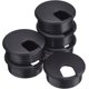thumbnail image 1 of Arandelas de escritorio negras de 45 mm, ojales para cable, ojales de plástico para PC, ojales para escritorio de computadora, cubierta para orificios para cables (6 piezas), 1 of 5