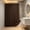 Brown, variant on Orangide Fabric Shower Curtain, Large Area Easy Clean Faux Linen Wave Edge Waterproof Foldable Hanging Bathroom Curtain 71x78 in