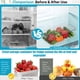 thumbnail image 5 of Contenedores herméticos para almacenar alimentos, organizadores para refrigerador con tapas, cajas de plástico transparente para despensa de cocina, para frutas, verduras y sobras., 5 of 6