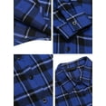 thumbnail image 4 of Weardear Plus Size Flannel Shirts for Women Plaid Button Down Shirts Roll Up Long Sleeve Tops, 4 of 5
