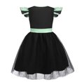 thumbnail image 5 of mgoYE Girls Dress Kids Halloween Flutter Sleeve Tulle Dresses Kids Halloween Birthday Gift Princess Dress, 5 of 6