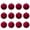 Red, variant on Clearance Velvet Christmas Balls Flocked Christmas Tree Decorations 12PCS Plastic Balls Hanging Ornaments for Xmas Wedding Holiday Decoration