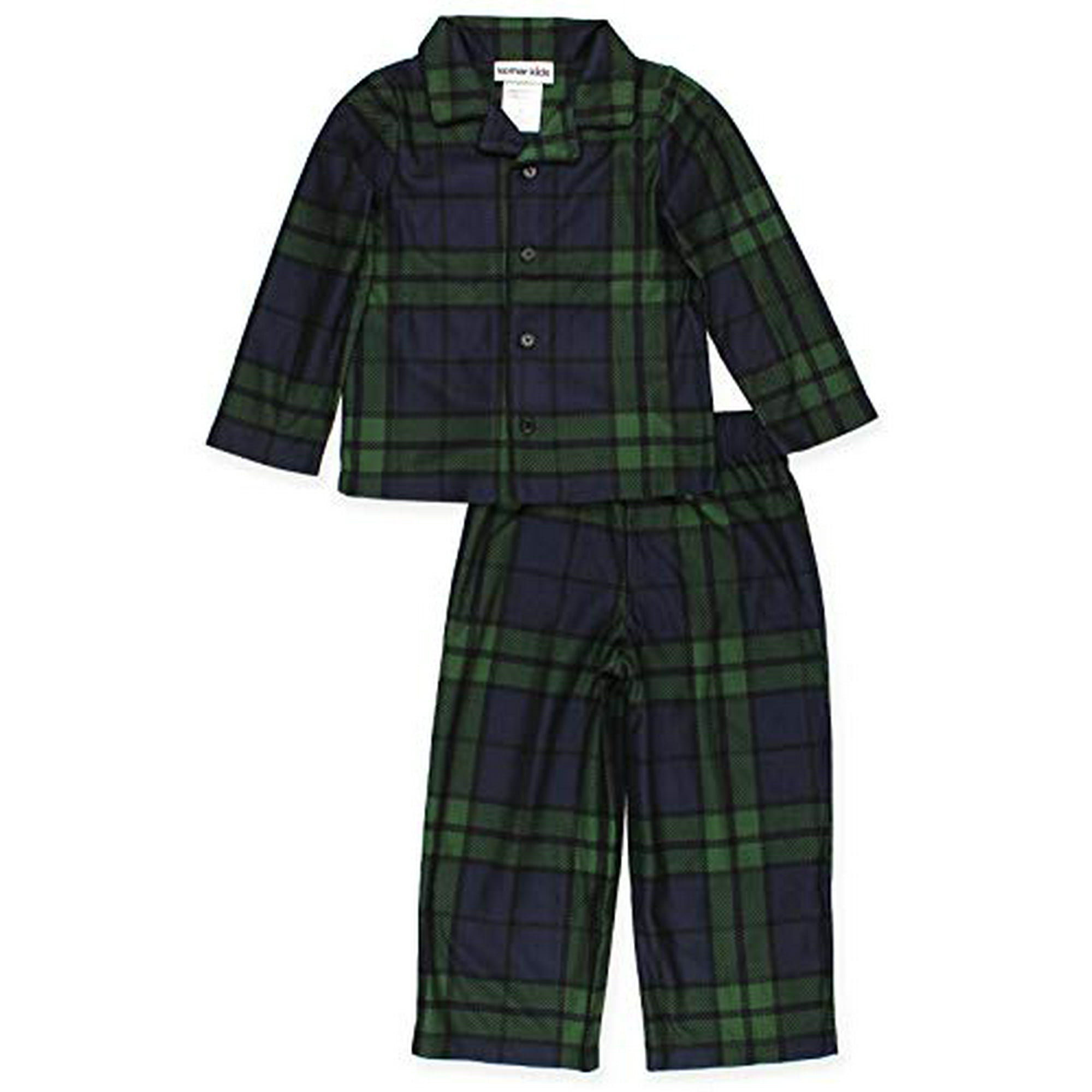 Green tartan pajamas sale