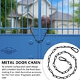 thumbnail image 6 of NUAHRHY 2pcs Gate Chain Lock Stainless Steel 20/39inch Chain Link Gate Latch with Spring Buckle Weatherproof Outdoor Fence for Fence Pet Cage Door, 6 of 11