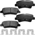 thumbnail image 2 of 4PC Rear Ceramic Brake Pads with Hardware Kits Fits for Hyundai Azera Sonata, Kia Optima Low Dust Brake Pad Fits select: 2011-2014 HYUNDAI SONATA GLS, 2013-2015 KIA OPTIMA LX, 2 of 6