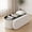 43" White, variant on EDX 43" Folding Storage Ottoman Bench,End of Bed Bench with Hidden Stoarge Compartment,White Teddy Fabric Upholstered Ottoman Foot Rest,Storage Chest for Entryway Livi g Room