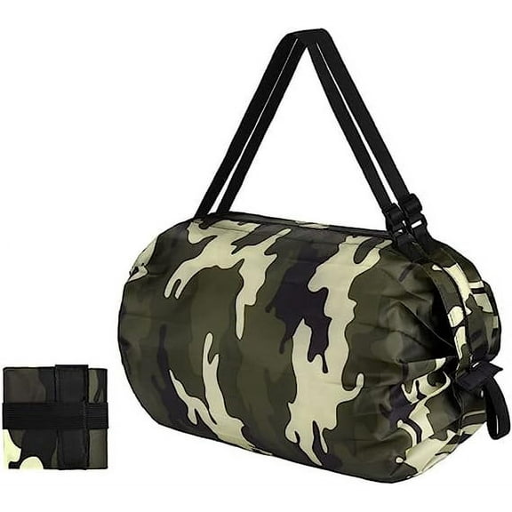 NAMZI Reusable Shopping Bags, Foldable Grocery Storage Tote, Waterproof Oxford Cloth Duffle for shop, Large Durable Heavy Duty