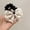 White 1PCS, variant on Gentle And Elegant Thousand Gold Lace Bow Circled Hair Rope Korean Style Fashion White Fabric Intestine Loop Elastic Rubber Band
