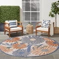 thumbnail image 2 of Nourison Aloha 5'3" x Round Beige Multicolor Contemporary Rug, 2 of 11