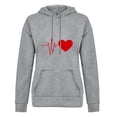 thumbnail image 3 of QUINDOS Womens Hoodies Pullover Sweatshirts for Women Casual Long Sleeve Crew Neck Graphic Pullover Tops, 3 of 5