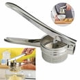 thumbnail image 2 of Stainless Steel Potato Masher, Potato Ricer Kitchen Tool with Ergonomic Handle, Professional Vegetable and Fruits Press, 2 of 8