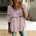 thumbnail image 5 of Long Sleeve Shirts for Women Loose Fit Pleated Cuff Western Print Button Down Long Sleeve Blouse Shirts Tops, 5 of 6
