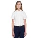thumbnail image 1 of Camisa de manga corta de paño liso Crown Woven Collection® para mujer BLANCO XS Devon & Jones D620SW, 1 of 1