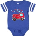thumbnail image 3 of Inktastic Valentine Fire Truck with Hearts Boys or Girls Baby Bodysuit, 3 of 5
