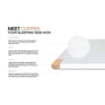 thumbnail image 3 of Sleepyhead 3-Inch Full Copper Mattress Topper with Washable Cover - College Dorm Room Essential, 3 of 9
