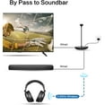 thumbnail image 5 of SIMOLIO Wireless Headphones for TV Watching with Transmitter/Charging Stand 2-in-1, Wireless TV Headphones w/Dialogue Clarity & BAL & Tone Control, by-Pass, Spare Battery, SM829D1-W (New), 5 of 8