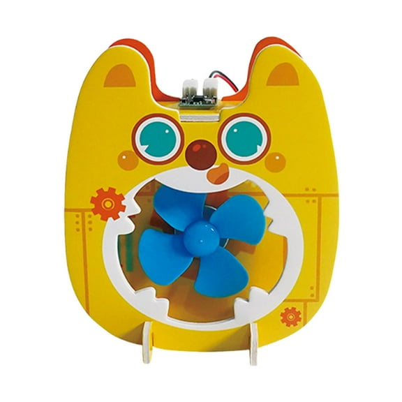 LeeQinersw Electric Fan Assembly Kit DIY Voice Control Fan for Home Children Boys Girls