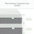 LINGYUAN King Size Mattress, 10Inch Gel Memory Foam Mattress for Good