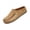 Camel, variant on Stitched Suede Mule Slides, Slippers for Women Moccasin Style Slip On Indoor Outdoor Chinese House Slippers Mule Shoes Suede Moc Toe Backless Thick Non Slip Sole Platform, Khaki 5.5