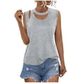 thumbnail image 2 of Débardeur pour Femmes, Blouse Sans Manches Décontractée Mode pour Femmes, 2 of 7